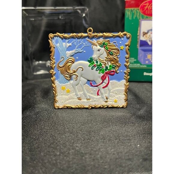 Vintage Carlton Cards “Daughter” Unicorn Heirloom Trinket Box - Picture 3 of 9